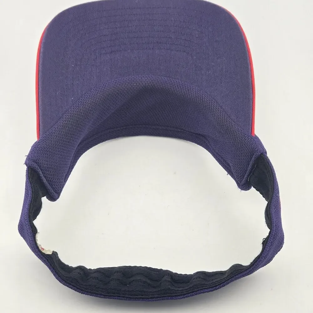 Vintage Nike Toronto Raptors NBA Visor Hat Purple Elastic Back Textured Mesh